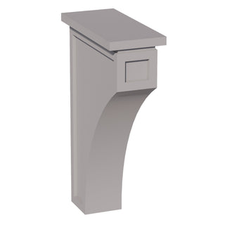 HA - CMCB: Ash Gray Shaker 3 - 1/2"W x 12 - 1/4"H x 08"D Extra Large Corbel - homecabinets