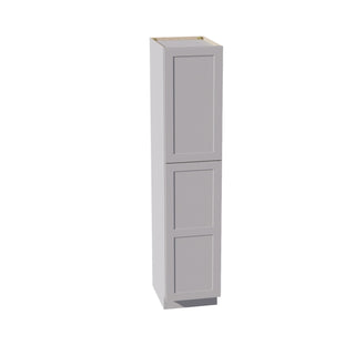 HA - TP1884: Ash Gray Shaker 18"W x 84"H x 24"D 2 Doors & 5 Shelves Tall Shelf Pantry Cabinets - homecabinets