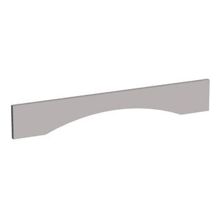 HA - VAR36: Ash Gray Shaker 36"W x 5 - 1/2"H x 3/4"D Arched Valance - homecabinets