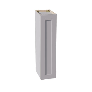 HA - W0936: Ash Gray Shaker 09"W x 36"H 1 Door & 2 Shelves Standard Wall Cabinet - homecabinets