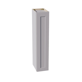 HA - W0942: Ash Gray Shaker 09"W x 42"H 1 Door & 3 Shelves Standard Wall Cabinet - homecabinets