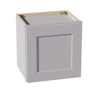 HA - W1515: Ash Gray Shaker 15"W x 15"H 1 Door Standard Wall Bridge Cabinet - homecabinets