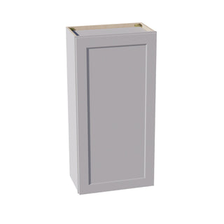 HA - W2142: Ash Gray Shaker 21"W x 42"H 1 Door & 3 Shelves Standard Wall Cabinet - homecabinets