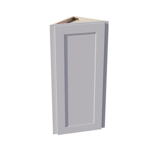 HA - WAE1236: Ash Gray Shaker 12"W x 36"H x 12"D 1 Door & 2 Shelves Wall Angle End Cabinet - homecabinets