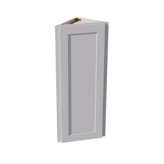 HA - WAE1242: Ash Gray Shaker 12"W x 42"H x 12"D 1 Door & 3 Shelves Wall Angle End Cabinet - homecabinets