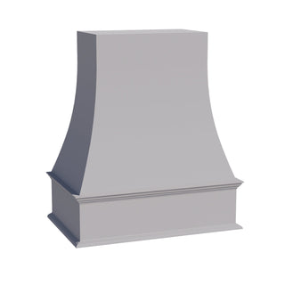 HA - WRH3036: Ash Gray Shaker 30"W x 36"H Wood Wall Mounted Range Hoods - homecabinets