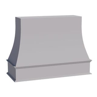 HA - WRH3648: Ash Gray Shaker 36"W x 48"H Wood Wall Mounted Range Hoods - homecabinets