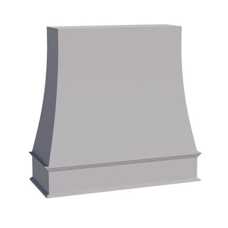 HA - WRH4848: Ash Gray Shaker 48"W x 48"H Wood Wall Mounted Range Hoods - homecabinets