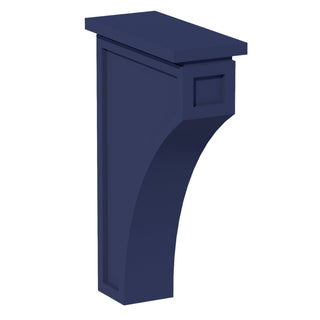 HB - CMCB: Indigo Blue Shaker 3 - 1/2"W x 12 - 1/4"H x 08"D Extra Large Corbel - homecabinets