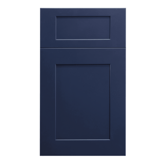 HB - DB24: Indigo Blue Shaker 24" 3 Drawers Base Cabinet - homecabinets