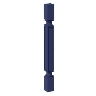 HB - SP336: Indigo Blue Shaker 03"W x 36"H x 03"D Square Roman Pillar - homecabinets