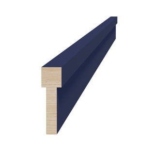 HB - STKM8: Indigo Blue Shaker 96"W x 2 - 1/2"H x 3/4"D Stacking Molding - homecabinets