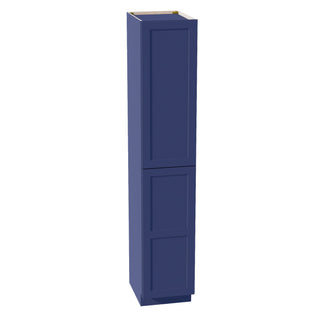 HB - TP1896: Indigo Blue Shaker 18"W x 96"H x 24"D 2 Doors & 6 Shelves Tall Shelf Pantry Cabinets - homecabinets