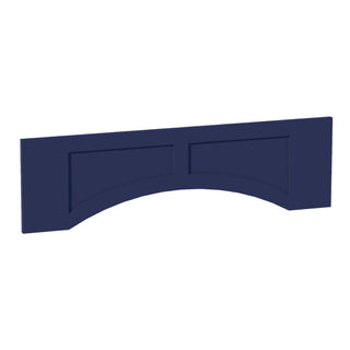 HB - VARP42: Indigo Blue Shaker 42"W x 12"H x 3/4"D Arched Valance with Raised Panel - homecabinets