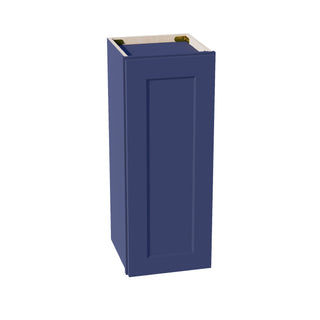 HB - W1230:: Indigo Blue Shaker 12"W x 30"H 1 Door & 2 Shelves Standard Wall Cabinet - homecabinets