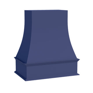 HB - WRH3036: Indigo Blue Shaker 30"W x 36"H Wood Wall Mounted Range Hoods - homecabinets