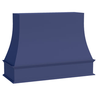 HB - WRH3648: Indigo Blue Shaker 36"W x 48"H Wood Wall Mounted Range Hoods - homecabinets