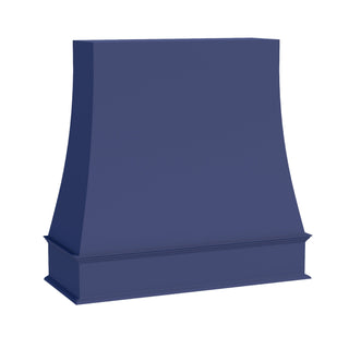 HB - WRH4848: Indigo Blue Shaker 48"W x 48"H Wood Wall Mounted Range Hoods - homecabinets