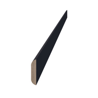 HE - BM1 - 1/4: Ebony Black Shaker 96"W x 1 - 1/4"H x 1/4"D Batten Molding - homecabinets