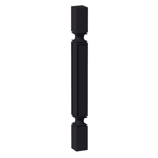 HE - SP336: Ebony Black Shaker 03"W x 36"H x 03"D Square Roman Pillar - homecabinets