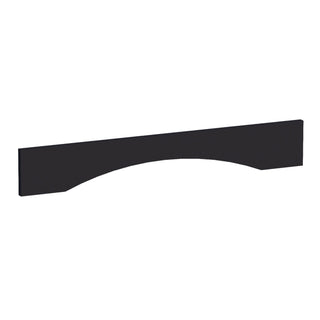 HE - VAR36: Ebony Black Shaker 36"W x 5 - 1/2"H x 3/4"D Arched Valance - homecabinets