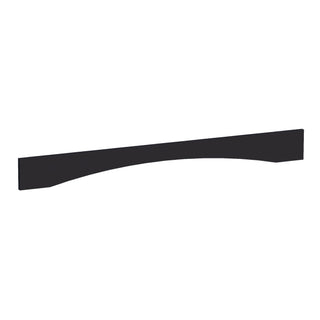 HE - VAR54: Ebony Black Shaker 54"W x 5 - 1/2"H x 3/4"D Arched Valance - homecabinets