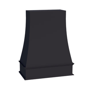 HE - WRH4836: Ebony Black Shaker 48"W x 36"H Wood Wall Mounted Range Hoods - homecabinets