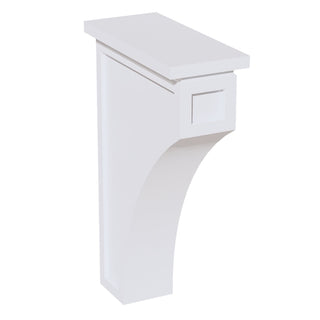 HF - CMCB: Frost White Shaker 3 - 1/2"W x 12 - 1/4"H x 08"D Extra Large Corbel - homecabinets