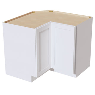 HF - LSB36: Frost White Shaker 36" 2 Doors Lazy Susan Corner Base Cabinet - homecabinets