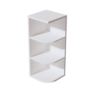 HF - OE1230: Frost White Shaker 12"W x 30"H 4 Shelves Wall End Shelf Cabinet - homecabinets