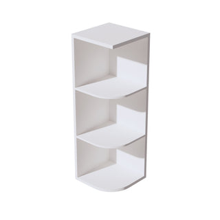 HF - OE1236: Frost White Shaker 12"W x 36"H 4 Shelves Wall End Shelf Cabinet - homecabinets