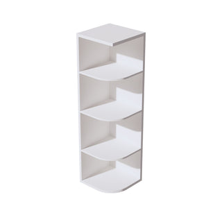 HF - OE1242: Frost White Shaker 12"W x 42"H 4 Shelves Wall End Shelf Cabinet - homecabinets