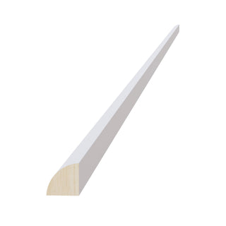 HF - QRM: Frost White Shaker 96"W x 3/4"H x 3/4"D Quarter Round Shoe Molding - homecabinets