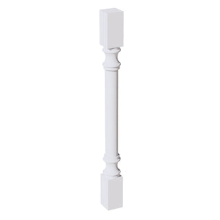 HF - RP336: Frost White Shaker 03"W x 36"H x 03"D Round Roman Pillar - homecabinets