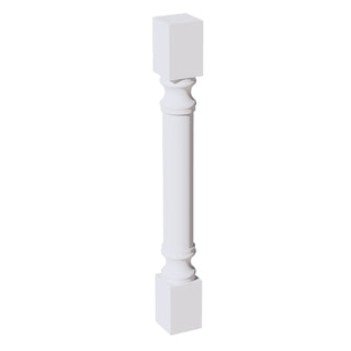 HF - RP436: Frost White Shaker 04"W x 36"H x 04"D Round Roman Pillar - homecabinets