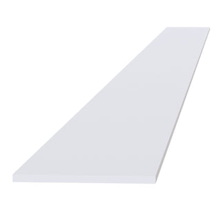 HF - TK8: Frost White Shaker 96"W x 4 - 1/2"H x 1/4"D Toe Kick Plate - homecabinets