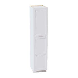 HF - TP1884: Frost White Shaker 18"W x 84"H x 24"D 2 Doors & 5 Shelves Tall Shelf Pantry Cabinets - homecabinets