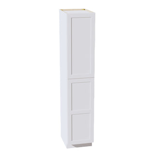 HF - TP1890: Frost White Shaker 18"W x 90"H x 24"D 2 Doors & 5 Shelves Tall Shelf Pantry Cabinets - homecabinets