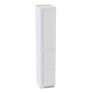 HF - TP1896: Frost White Shaker 18"W x 96"H x 24"D 2 Doors & 6 Shelves Tall Shelf Pantry Cabinets - homecabinets