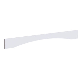 HF - VAR54: Frost White Shaker 54"W x 5 - 1/2"H x 3/4"D Arched Valance - homecabinets