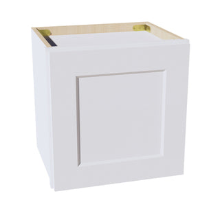 HF - W1515: Frost White Shaker 15"W x 15"H 1 Door Standard Wall Bridge Cabinet - homecabinets