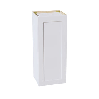 HF - W1536: Frost White Shaker 15"W x 36"H 1 Door & 2 Shelves Standard Wall Cabinet - homecabinets