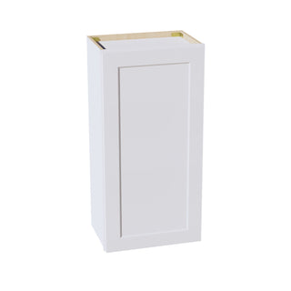 HF - W1836: Frost White Shaker 18"W x 36"H 1 Door & 2 Shelves Standard Wall Cabinet - homecabinets