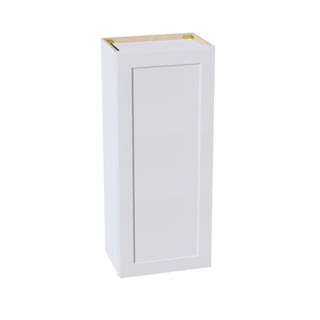 HF - W1842: Frost White Shaker 18"W x 42"H 1 Door & 3 Shelves Standard Wall Cabinet - homecabinets