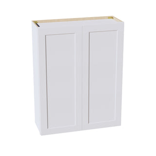 HF - W3342: Frost White Shaker 33"W x 42"H 2 Doors & 3 Shelves Standard Wall Cabinet - homecabinets