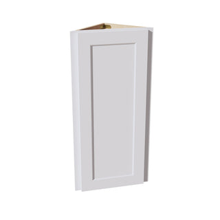 HF - WAE1236: Frost White Shaker 12"W x 36"H x 12"D 1 Door & 2 Shelves Wall Angle End Cabinet - homecabinets