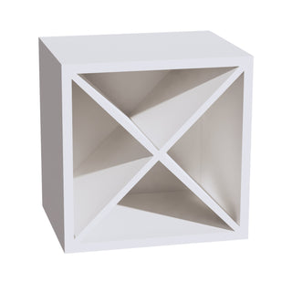 HF - WR1515: Frost White Shaker 15"W x 15"H x 12"D Wall Wine Rack Incl. Shelf - homecabinets