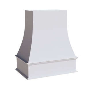 HF - WRH3036: Frost White Shaker 30"W x 36"H Wood Wall Mounted Range Hoods - homecabinets