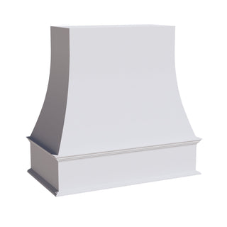 HF - WRH3636: Frost White Shaker 36"W x 36"H Wood Wall Mounted Range Hoods - homecabinets