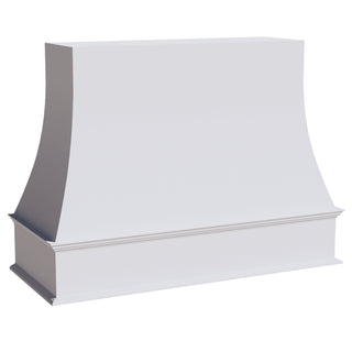 HF - WRH3648: Frost White Shaker 36"W x 48"H Wood Wall Mounted Range Hoods - homecabinets